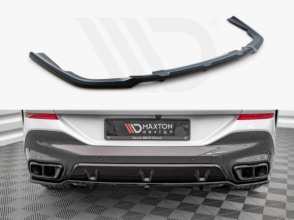 MAXTON DESIGN Central Rear Splitter (Vertical Bars) V.1 BMW X6 M-Pack G06