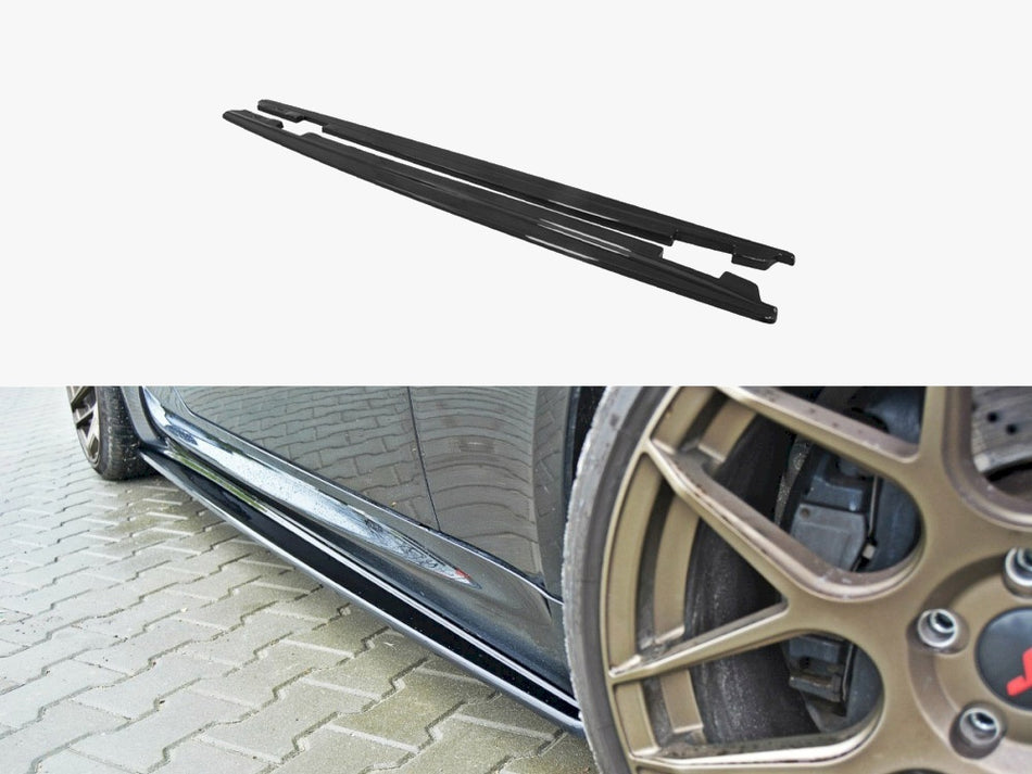 Maxton Design Side Skirts Splitters Bmw M6 E63 (2005-2010) - Carbon Look - BM-6-63-M-SD1C - Image 1