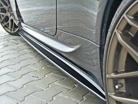 Maxton Design Side Skirts Splitters Bmw M6 E63 (2005-2010) - Carbon Look - BM-6-63-M-SD1C - Image 3