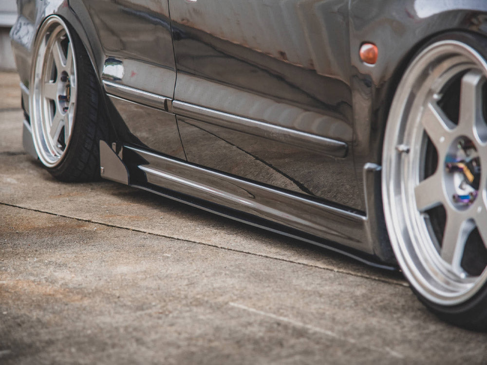 Maxton Design Racing Side Skirts Diffusers Mitsubishi Galant Avance MK8 (1996-2003) - MI-GA-8-CNC-SD1A - Image 1