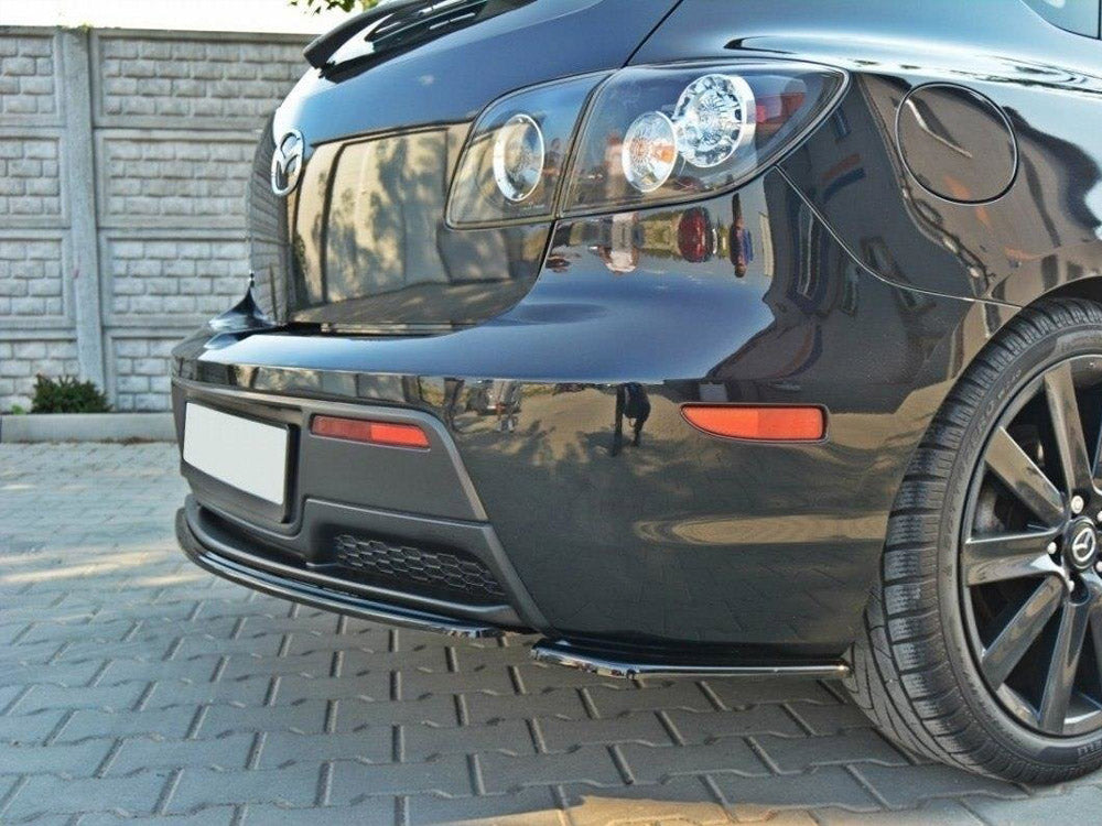 Rear Side Splitters Mazda 3 MPS Mk1 US-Spec Version