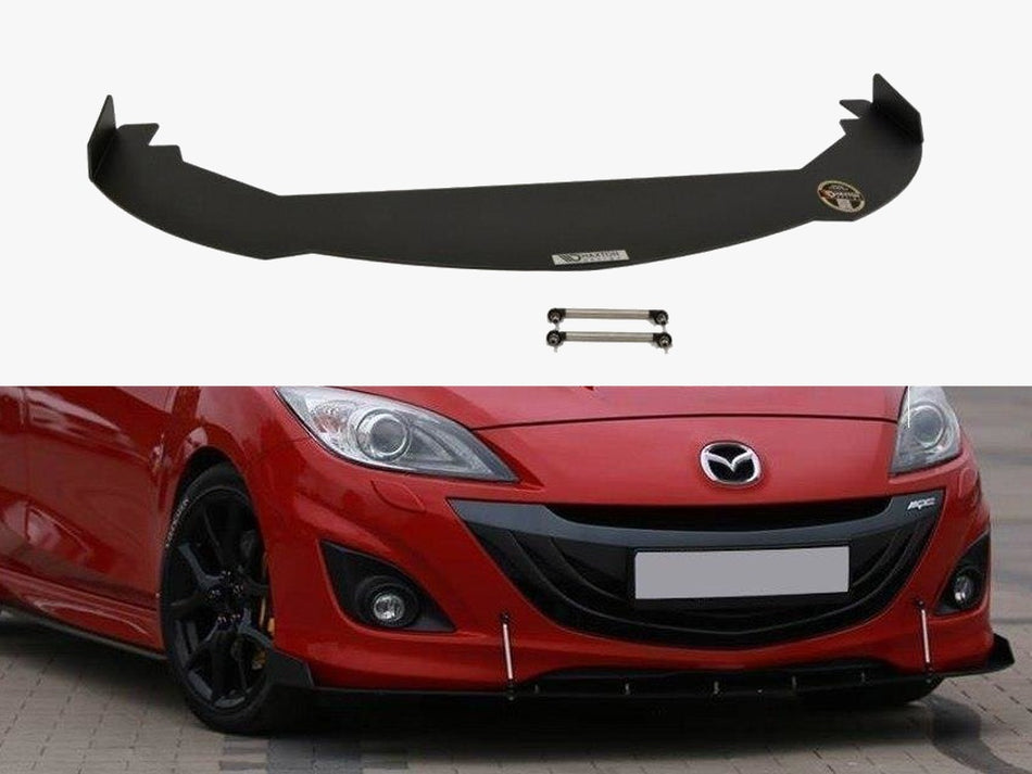 Maxton Design Front Racing Splitter Mazda 3 Mk2 MPS - MA-3-2-MPS-CNC-FD1A - Image 1