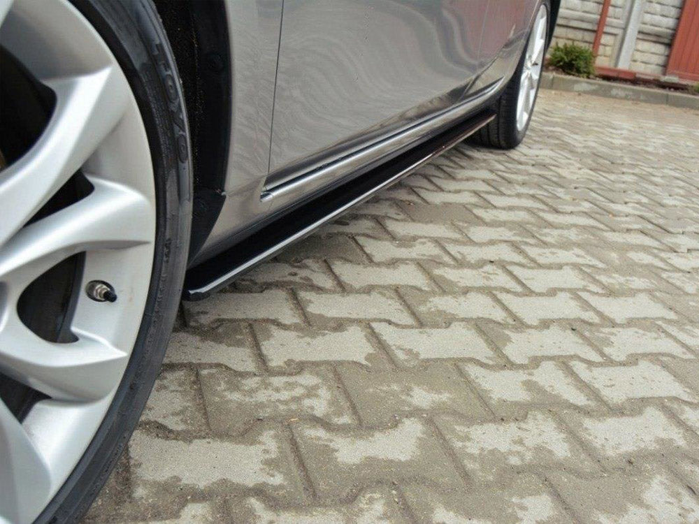 Maxton Design Side Skirts Diffusers Mazda 3 MK2 Sport (Preface) - Carbon Look - MA-3-2-SPORT-SD1C - Image 4