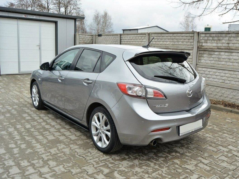 Maxton Design Side Skirts Diffusers Mazda 3 MK2 Sport (Preface) - Carbon Look - MA-3-2-SPORT-SD1C - Image 3