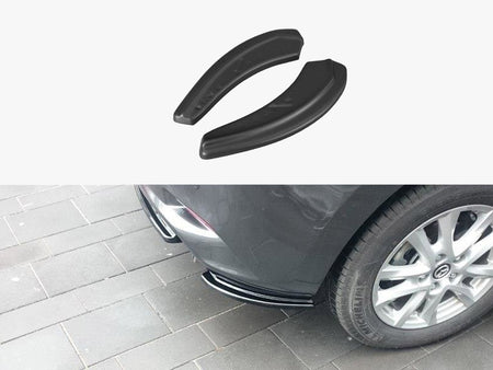 Rear Side Splitters Mazda 3 Mk3 Facelift - Textured