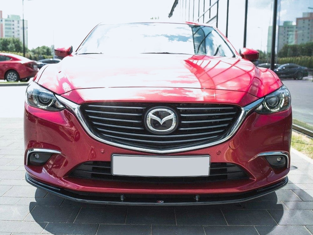 Front Splitter V.1 Mazda 6 GJ (MK3) Facelift (2014- 2017) - Carbon Look