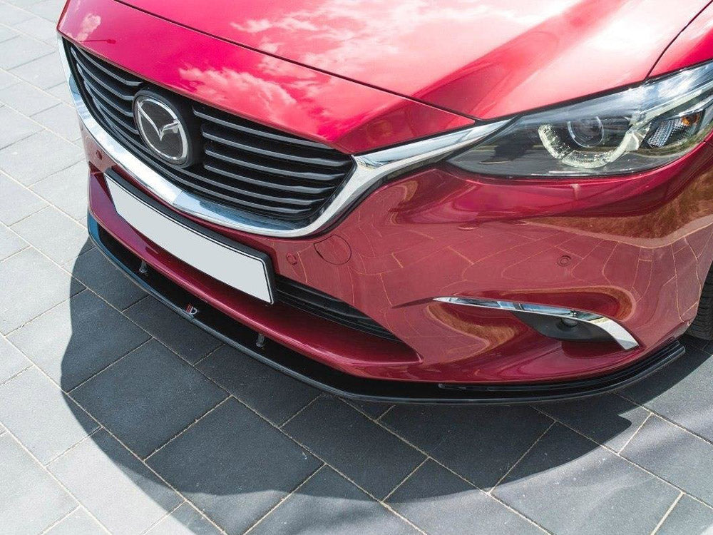 Maxton Design Front Splitter V.1 Mazda 6 GJ (MK3) Facelift (2014- 2017) - Carbon Look - MA-6-3F-FD1C - Image 3