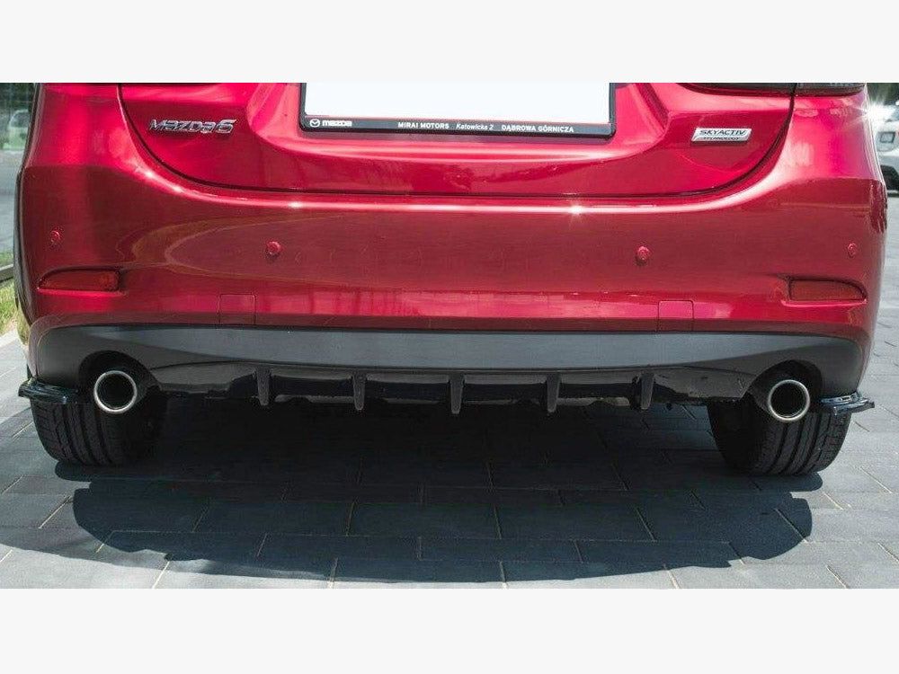 Rear Side Splitters Mazda 6 GJ (MK3) Facelift (2014- 2017) - Carbon Look