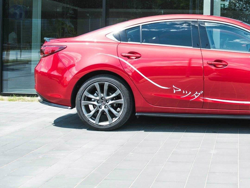 Rear Side Splitters Mazda 6 GJ (MK3) Facelift (2014- 2017) - Carbon Look
