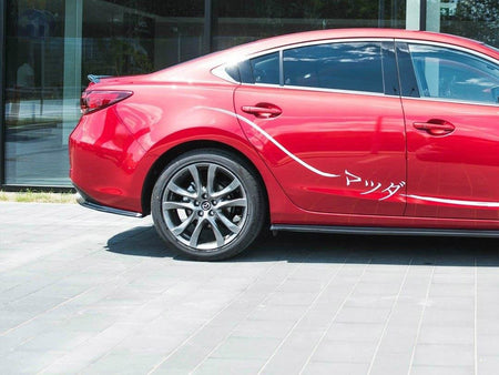 Rear Side Splitters Mazda 6 GJ (MK3) Facelift (2014- 2017) - Carbon Look