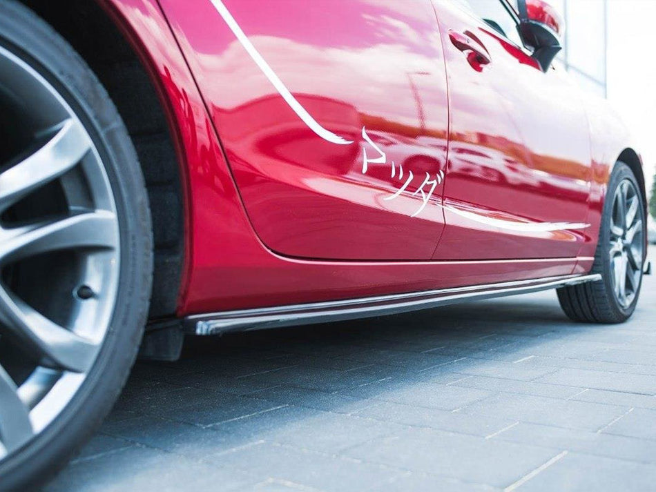 Maxton Design Side Skirts Diffusers Mazda 6 Sedan GJ Mk3 - Carbon Look - MA-6-3F-SD1C - Image 1