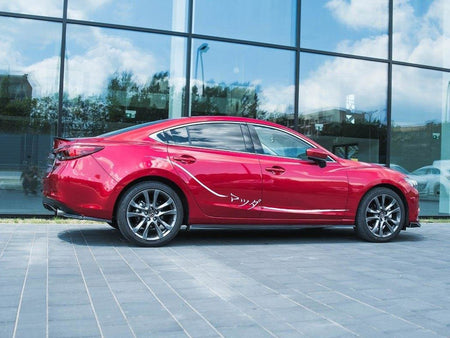 Side Skirts Diffusers Mazda 6 Sedan GJ Mk3 - Textured