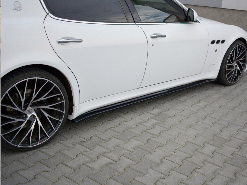 Side Skirts Diffusers Maserati Quattroporte MK5 Facelift (2009-2012) - Carbon Look