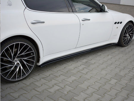 Maxton Design Side Skirts Diffusers Maserati Quattroporte MK5 Facelift (2009-2012) - Carbon Look - MS-QP-5-SD1C - Image 3