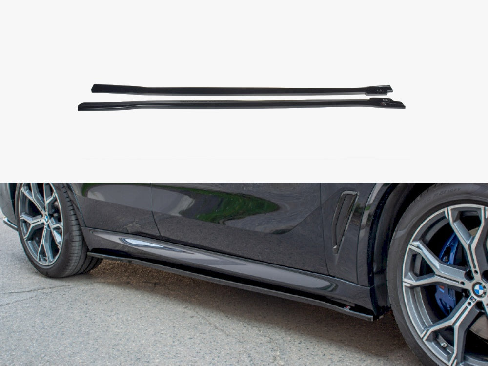 Side Skirts Diffusers BMW X5 M-Sport G05 - Textured