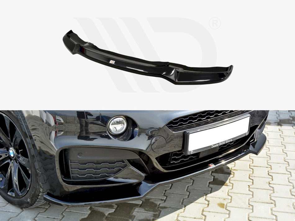 MAXTON DESIGN Front Splitter V.1 Bmw X6 F16 M Sport (2014-2019) - Textured