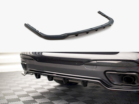 Maxton Design Central Rear Splitter (Vertical Bars) BMW X7 M-Pack G07 - BM-X7-07-M-RD1G+RD2G - Image 1