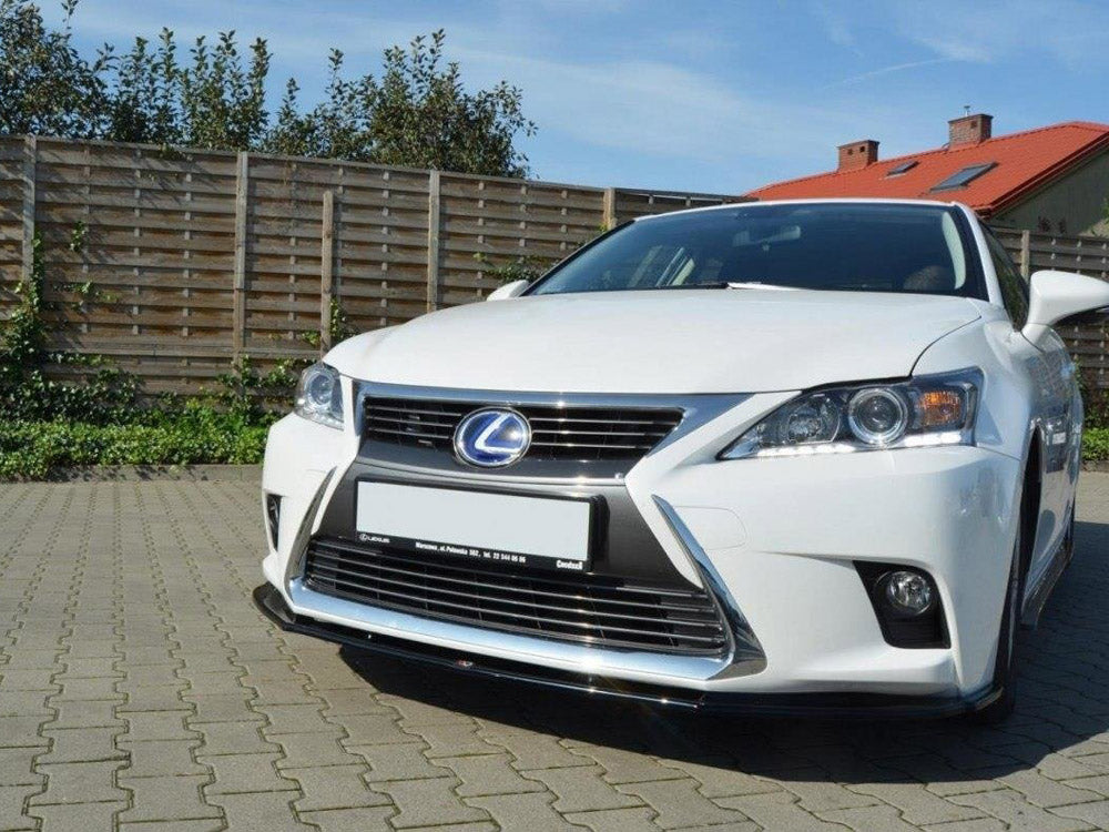 Front Splitter V.1 Lexus CT MK1 Facelift (2013-2017) - Carbon Look