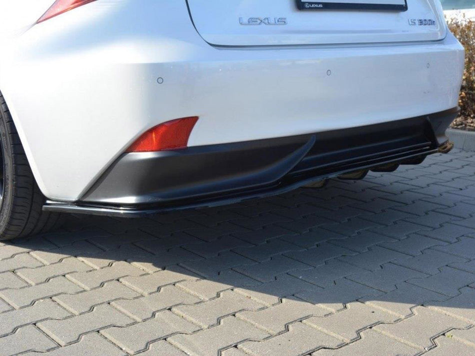 Maxton Design Central Rear Splitter (Vertical Bars) Lexus IS 300H Mk3 - LE-IS-3-H-RD1+RD2G - Image 2