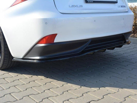 Maxton Design Central Rear Splitter (Vertical Bars) Lexus IS 300H Mk3 - LE-IS-3-H-RD1+RD2G - Image 2