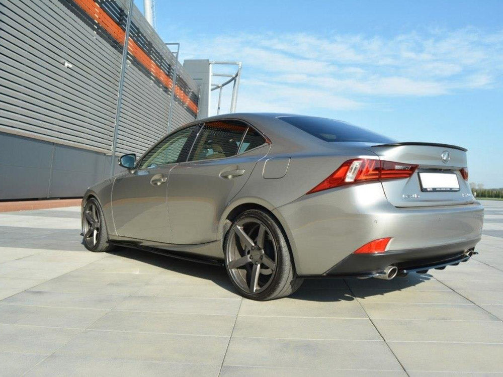 Central Rear Splitter (Vertical Bars) Lexus IS Mk3 T - Textured