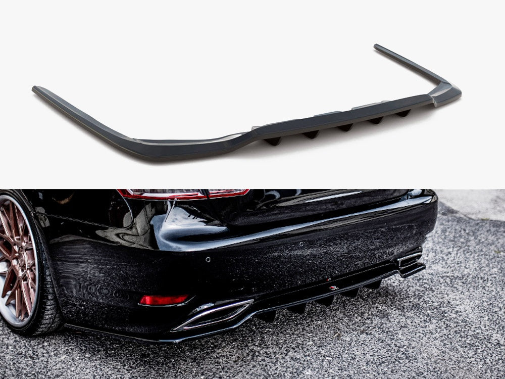 Maxton Design Rear Splitter (Vertical Bars) Lexus LS Mk4 Facelift - LE-LS-4F-RD1G+RD2G - Image 1