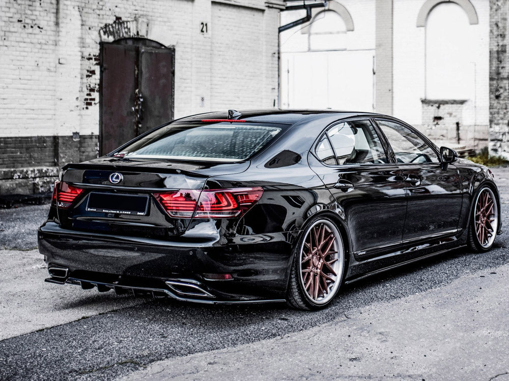 Maxton Design Rear Splitter (Vertical Bars) Lexus LS Mk4 Facelift - LE-LS-4F-RD1G+RD2G - Image 2
