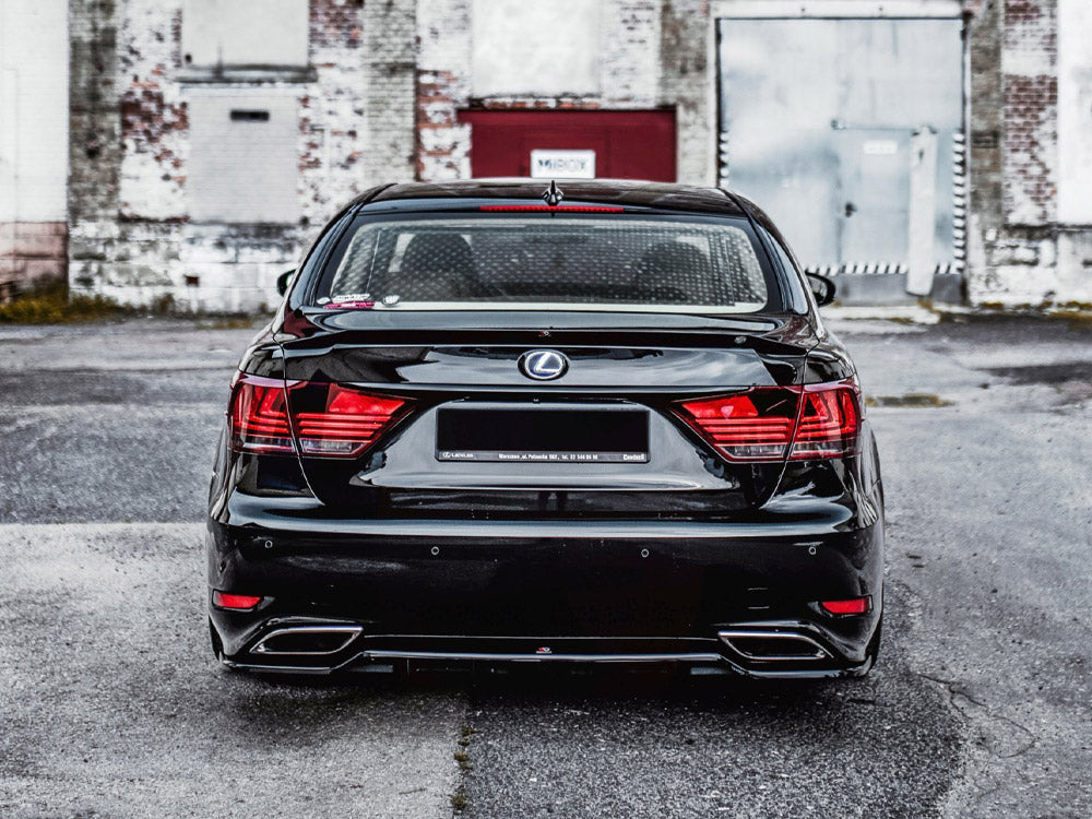 Rear Splitter (Vertical Bars) Lexus LS Mk4 Facelift