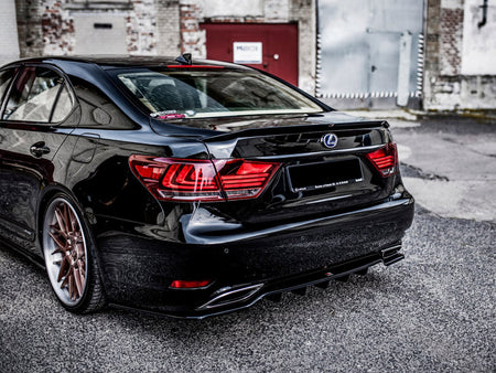 Maxton Design Rear Splitter (Vertical Bars) Lexus LS Mk4 Facelift - LE-LS-4F-RD1G+RD2G - Image 4