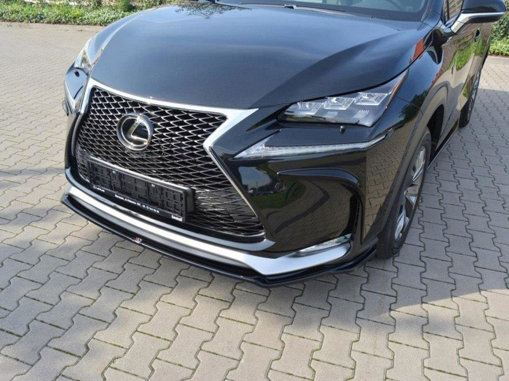 Maxton Design Front Splitter Lexus NX MK1 F-sport (2014- 2017) - Carbon Look - LE-NX-1-FSPORT-FD1C - Image 2