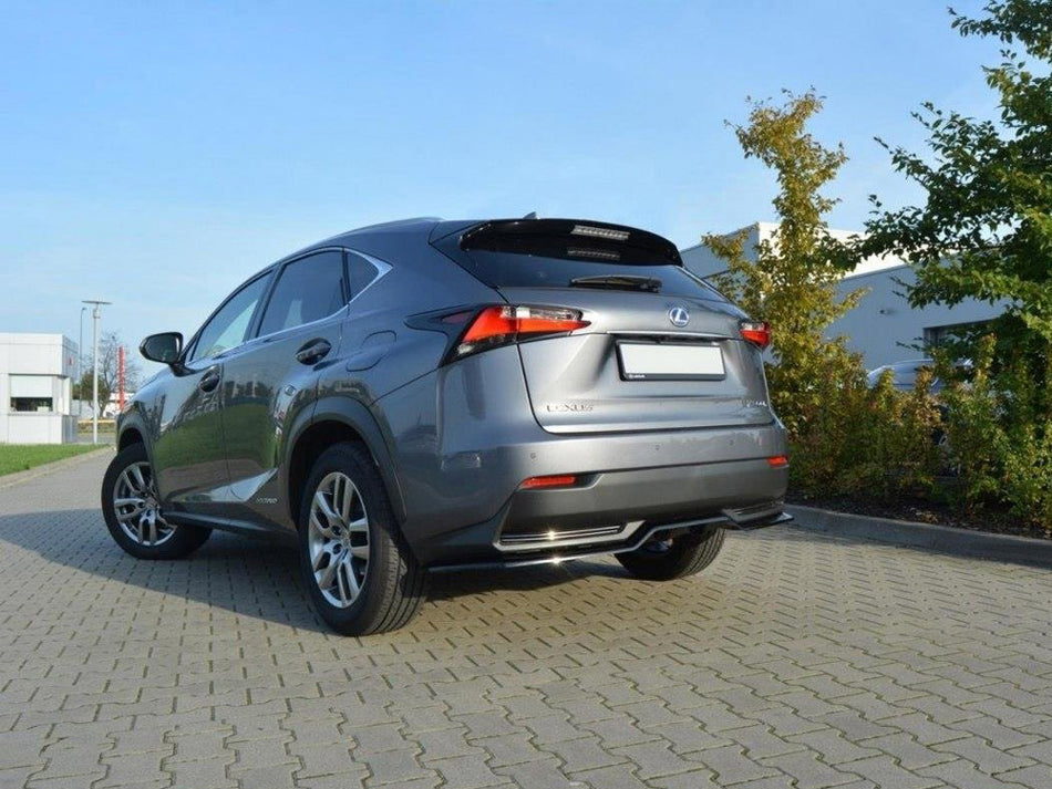Maxton Design Rear Splitter (Vertical Bars) Lexus NX Mk1 H - LE-NX-1-H-RD1+RD2G - Image 2