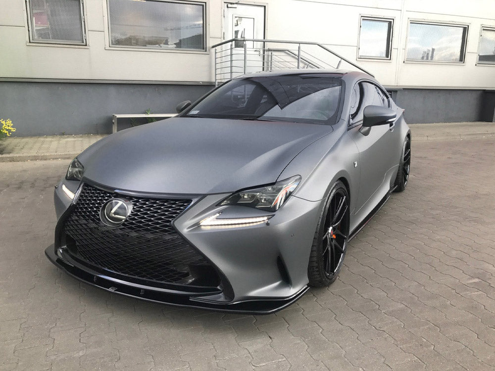 Maxton Design Front Splitter V.1 Lexus RC - Carbon Look - LE-RC-1-FD1C - Image 2