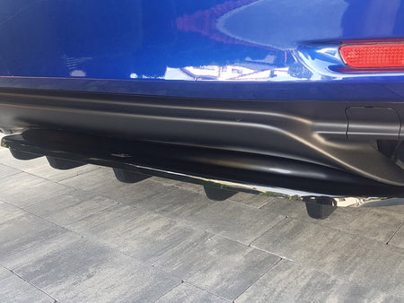 Maxton Design Central Rear Splitter (With Vertical Bars) Lexus RC (2014-UP) - LE-RC-1-RD1+RD2G - Image 2