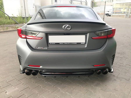 Maxton Design Central Rear Splitter (With Vertical Bars) Lexus RC (2014-UP) - LE-RC-1-RD1+RD2G - Image 3