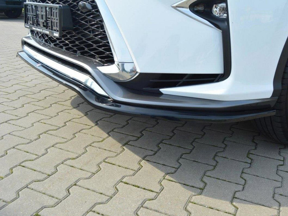 Maxton Design Front Splitter V.1 Lexus RX MK4 F-sport - Carbon Look - LE-RX-4-FSPORT-FD1C - Image 4