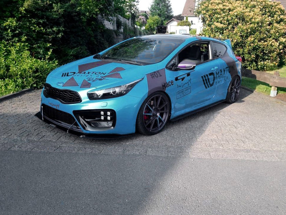 Maxton Design Racing Side Skirts Diffusers KIA Cee'd GT MK2 (2013-2018) - KI-CE-2-GT-CNC-SD1A - Image 1