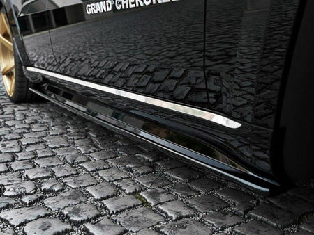 Side Skirts Diffusers JEEP Grand Cherokee WK2 Summit Facelift - Carbon Look