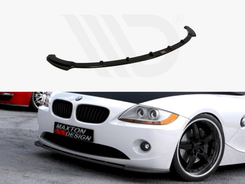 MAXTON DESIGN Front Splitter V.1 Bmw Z4 E85 / E86 (Preface Model) (2002-2006) - Carbon Look