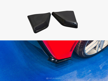 Rear Side Splitters V.1 Chevrolet Corvette Stingray / Grand Sport C7 - Textured