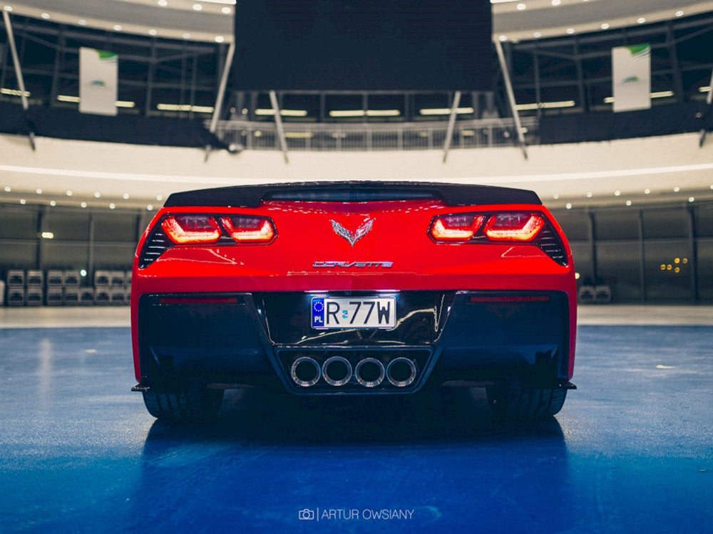 Rear Side Splitters V.1 Chevrolet Corvette Stingray / Grand Sport C7 - Carbon Look