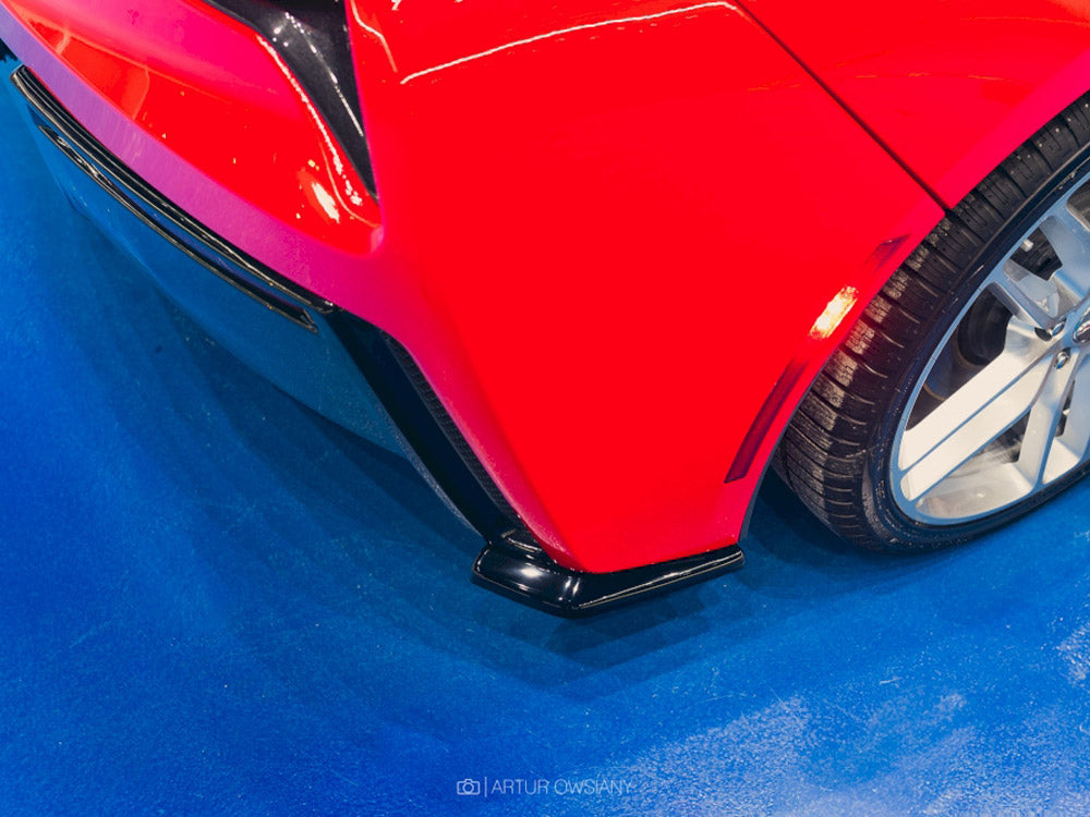 Rear Side Splitters V.1 Chevrolet Corvette Stingray / Grand Sport C7 - Textured