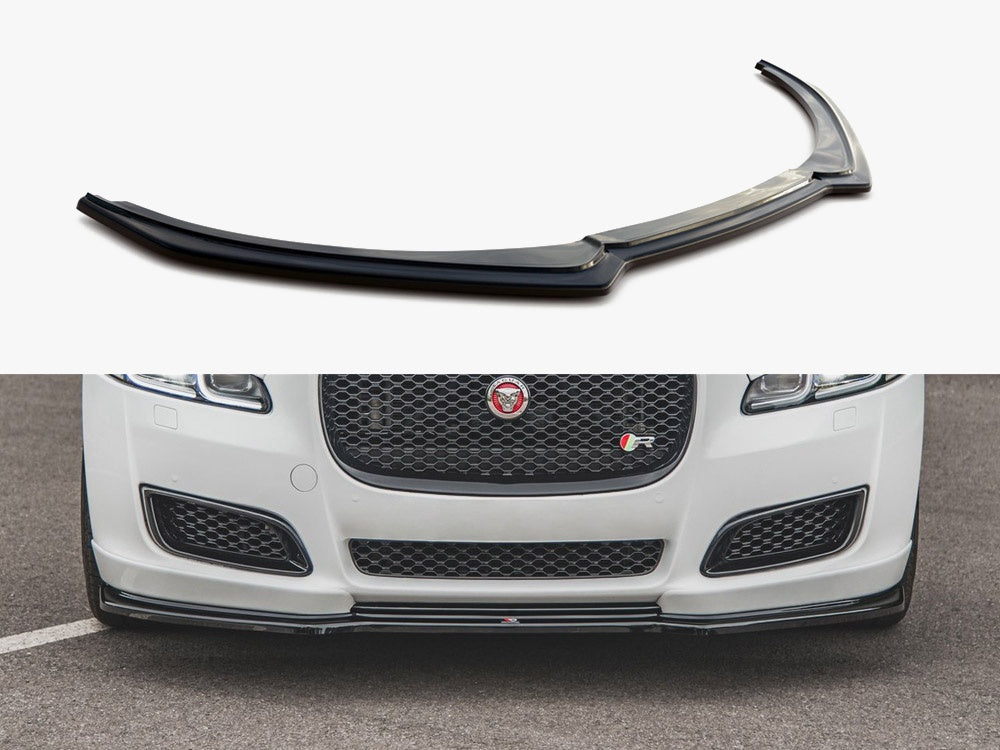 Maxton Design Front Splitter Jaguar XJ X351 Facelift (2015-2019) - Textured - JA-XJ-4F2-FD1T - Image 1