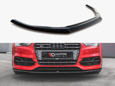 Maxton Design Front Splitter V.1 Audi S3 / A3 S-Line 8V Sedan / Cabrio (2013-2016) - AU-S3-3-FD1G - Image 1
