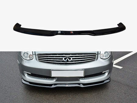 Maxton Design Front Splitter V.1 Infiniti G35 Coupe (2003-2007) - Textured - IN-G35-C-FD1T - Image 1