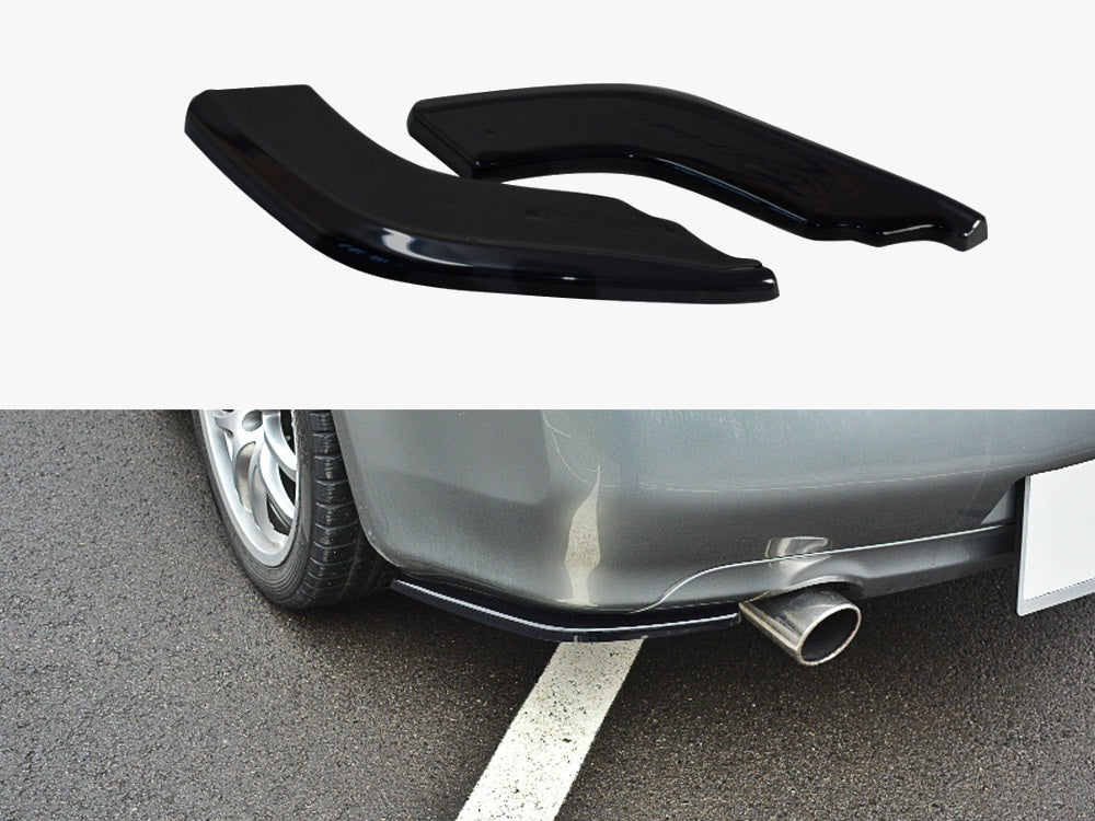 Rear Side Splitters Infiniti G35 Coupe (2003-2007) - Textured