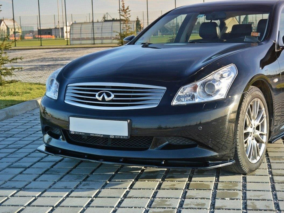 Maxton Design Front Splitter V.1 Infiniti G37 Sedan - Carbon Look - IN-G37-S-FD1C - Image 2