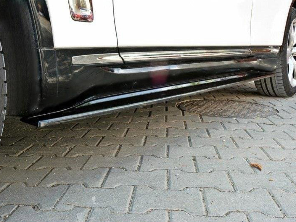 Maxton Design Side Skirts Diffusers Infiniti QX70 - Textured - IN-QX-70-1F-SD1T - Image 3