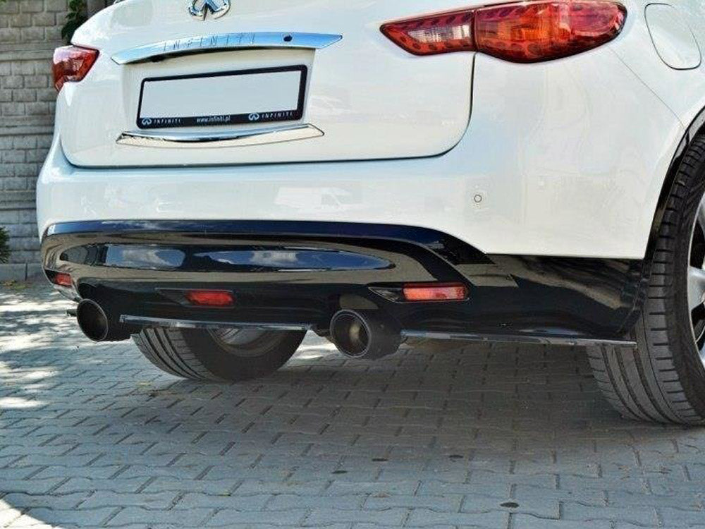 Rear Side Splitters Infiniti QX70 - Textured