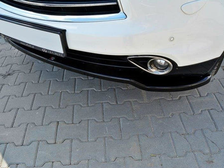 Maxton Design Front Splitter V.1 Infiniti QX70 - Carbon Look - IN-QX-70-1F-FD1C - Image 4