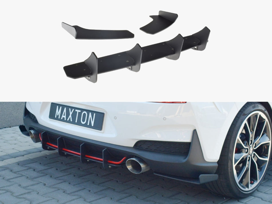 Maxton Design Rear Diffuser Hyundai I30 MK3 N (2017-2020) - HY-I30-3-N-CNC-RS1A - Image 1